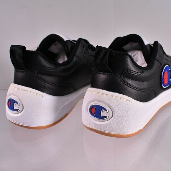 Champion Court Low Sneaker Leather CPS10057Y Black - Picture 6 of 7